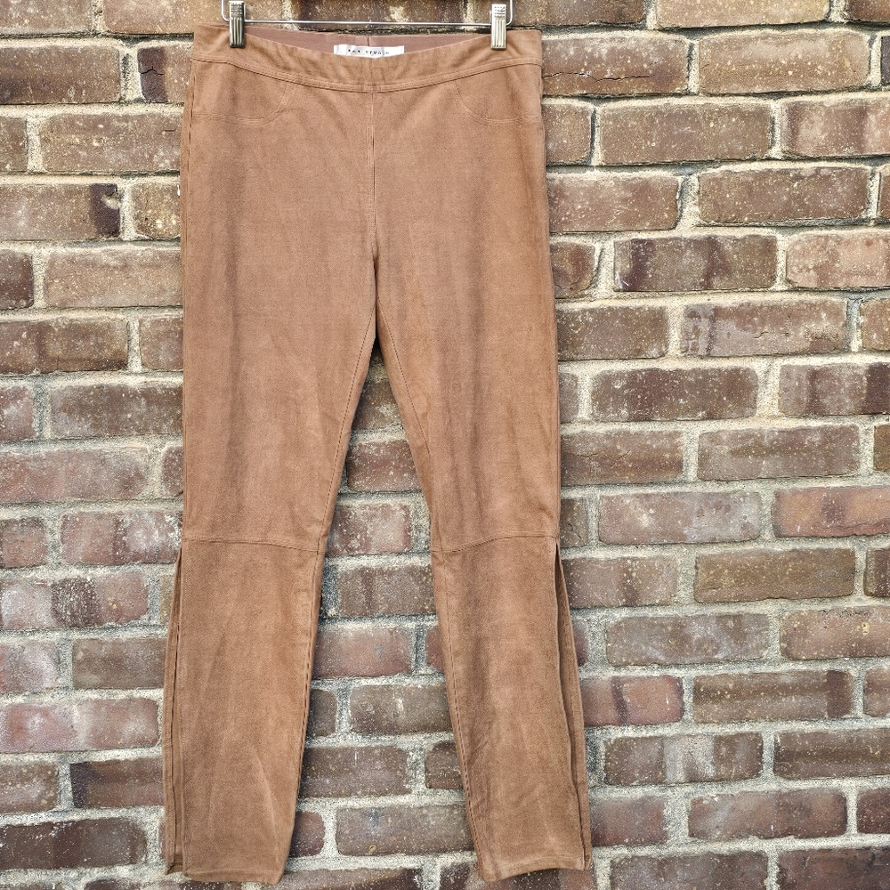 Max Studio Suede Pants Sides Open Sides Open Sz L